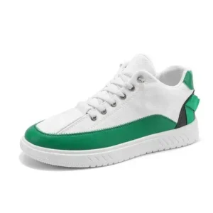 Lipasij Men'S Fashion Color Matching Pu Simple Sneakers