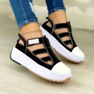 Lipasij Creative Cutout Platform Sneakers