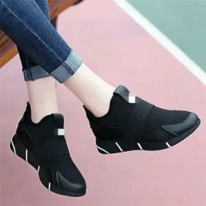 Lipasij Women Fashion Slip On Round-Toe Shoes