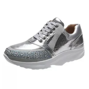 Lipasij Women Fashion Rhinestones Sneakers