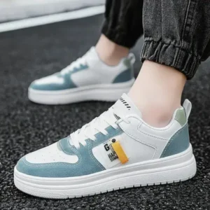 Lipasij Men Fashion Color Matching Low Top Sneakers