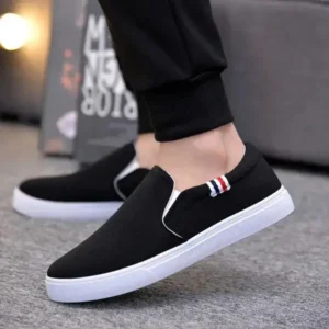 Lipasij Men Casual Breathable Flat Canvas Shoes