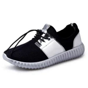 Lipasij Men Casual Color Matching Mesh Breathable Wear-Resistant Sports Shoes