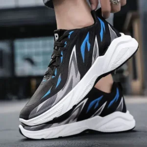 Lipasij Men Fashion Color Matching Breathable Running Sneakers