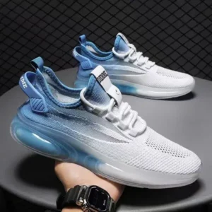 Lipasij Men'S Fashion Jelly Bottom Mesh Breathable Sneakers