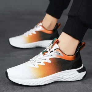 Lipasij Men'S Fashion Breathable Mesh Color Block Sneakers