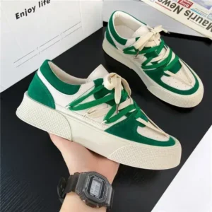 Lipasij Men'S Fashion Color Matching Breathable Canvas