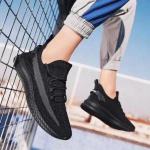 Lipasij Men Casual Lightweight Breathable Mesh Sneakers