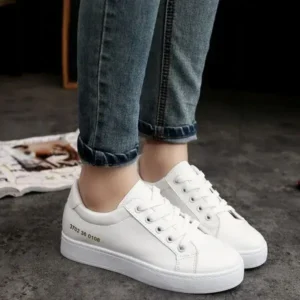 Lipasij Summer Women Fashion Casual Solid Color Thick-Soled Canvas Sneakers