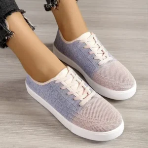 Lipasij Summer Women Fashion Casual Fly-Woven Mesh Breathable Sneakers