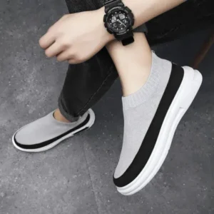 Lipasij Men Fashion Breathable Lightweight Platform Shoes