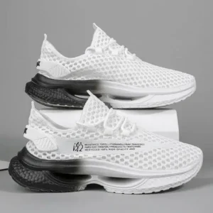 Lipasij Men Fashion Breathable Hollow Mesh Sneakers