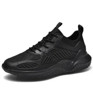 Lipasij Men Fashion Breathable Mesh Thick Sole Plus Size Sneakers