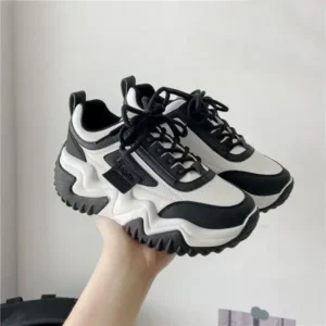 Lipasij Women Fashion Solid Color Platform Casual Sneakers